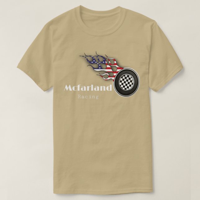 Tävlan Cleetus Mcfarland T Shirt (Design framsida)