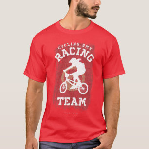 Tävlan för kvinnomens BMX Bike Tunisien Flagga Bik T Shirt