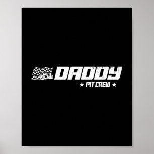 Tävlan för pappa Pit Crew Tävling-bilbarnsfamiljen Poster
