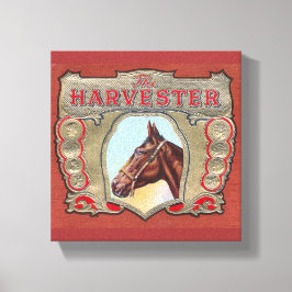 Tävlan Harvester Vintage Horse Canvastryck