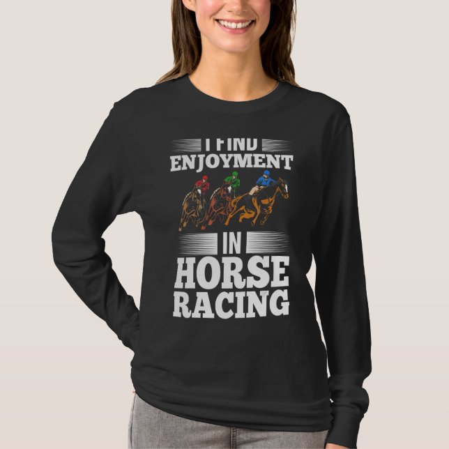 Tävlan Horse Riding Outfit Horse Tävling Horse Tra T Shirt (Framsida)