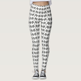 Tävlan Kontrollerad Flaggor Avslutar rad Leggings