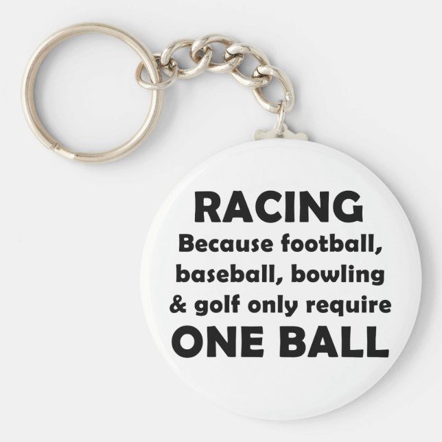 Tävlan kräver bollar nyckelring (Framsidan)