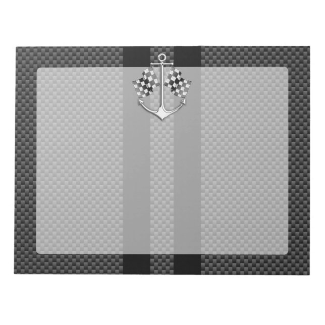 Tävlan Nautisk sjöfart i koldioxidfiber Stil Decor Anteckningsblock (Framsida)