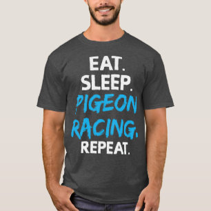 Tävlan Pigeon med viloläge Upprepa fåglarnas fågel T Shirt