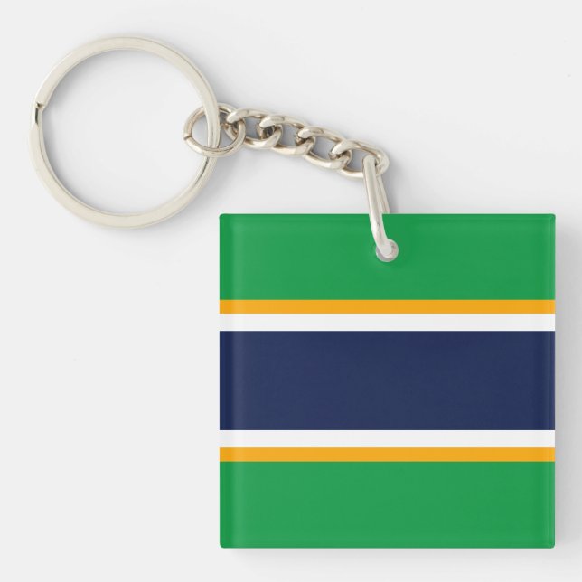 Tävlan Rand för Grönt av portisk marin vit Gult (Framsidan)