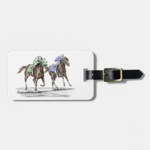 Tävlan Thoroughborn Horses Bagagebricka