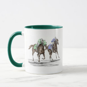 Tävlan Thoroughborn Horses Mugg
