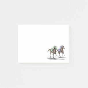 Tävlan Thoroughborn Horses Post-it Block