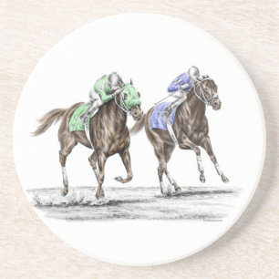 Tävlan Thoroughborn Horses Underlägg Sandsten
