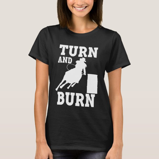Tävlan Turn and Burn Barrel T Shirt (Framsida)
