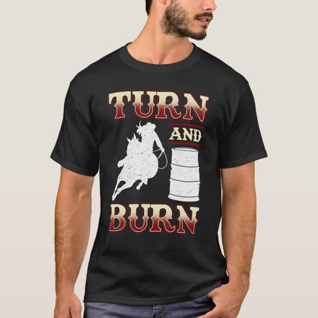 Tävlan Turn and Burn Barrel T Shirt (Framsida)