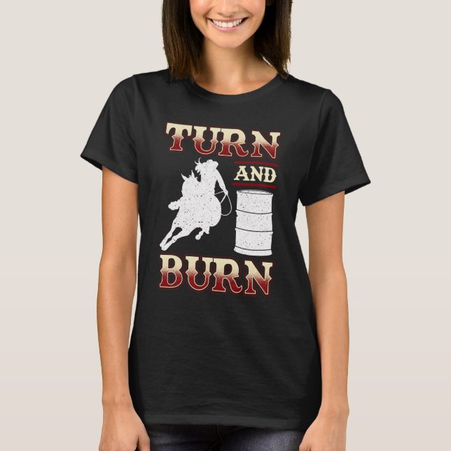 Tävlan Turn and Burn Barrel T Shirt (Framsida)