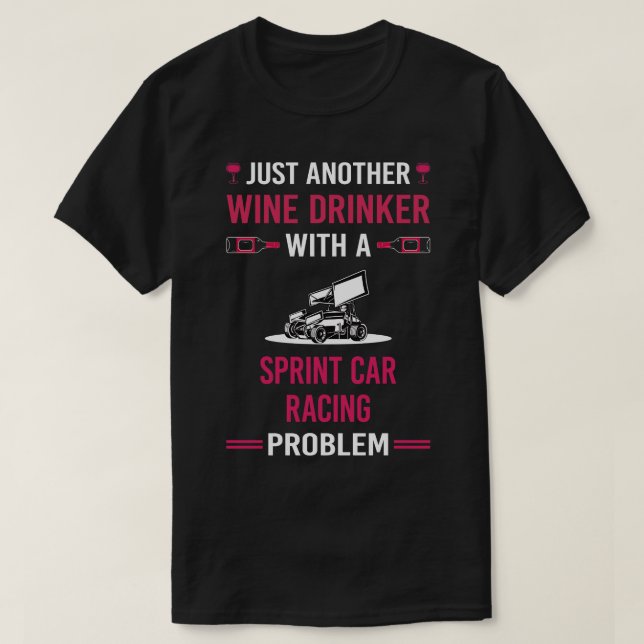 Tävlan Vin Drinker Sprint s T Shirt (Design framsida)