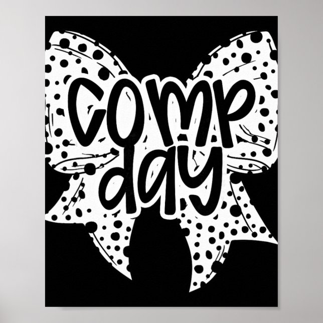 Tävlande Dag Dalmation Coquette Bow Tävling Dag Ch Poster (Framsidan)