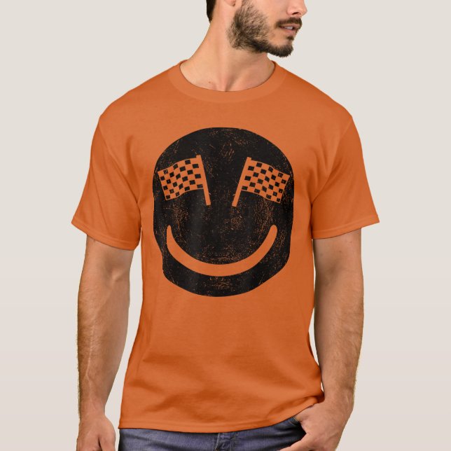 Tävlande leende för tävlingspartier t shirt (Framsida)