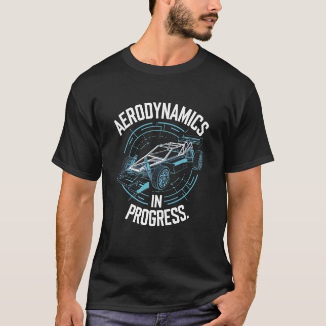 Tävlande RC-bilracing FPV-fjärrkontroll Hobby T Shirt (Framsida)