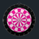 Tavlats: Ljus rosa, Mörkens Rosa och svart Piltavla<br><div class="desc">Ljust rosa spel,  Mörkens Rosa och spel för svart Färgad,  inklusive 6 brassmördare</div>