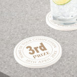 Tävling 3:e pris Trofépris Coaster Underlägg<br><div class="desc">Tävling Pris Trofépris för en 3:e pris vinnare i en tävling. Minnestrofépris. Coasterpris för att hedra en 3:e plats i en tävling. 2:a pris.</div>
