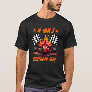 Tävling, 5:e födelsedagen, pojke 5 år gammal Tävla T Shirt