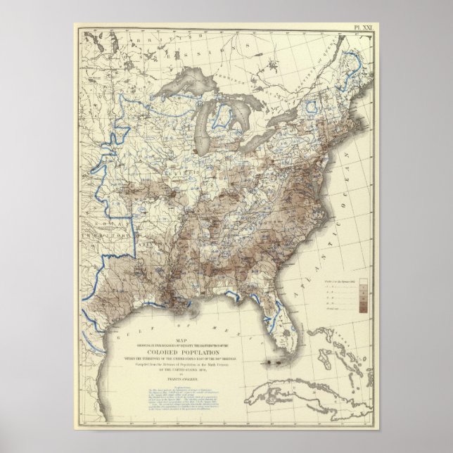 Tävling befolkningstäthet 1870 poster (Framsidan)