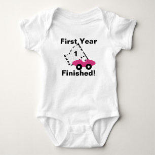 Tävling bil 1:a födelsedag tee shirt
