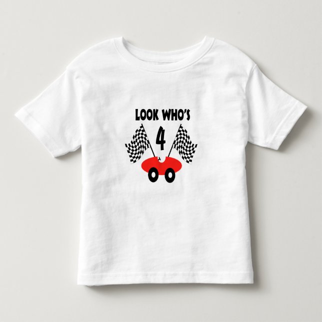 Tävling-bil/anpassningsbar T-shirt (Framsida)