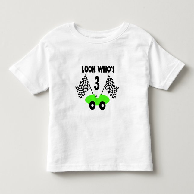 Tävling-bil/anpassningsbar T Shirt (Framsida)
