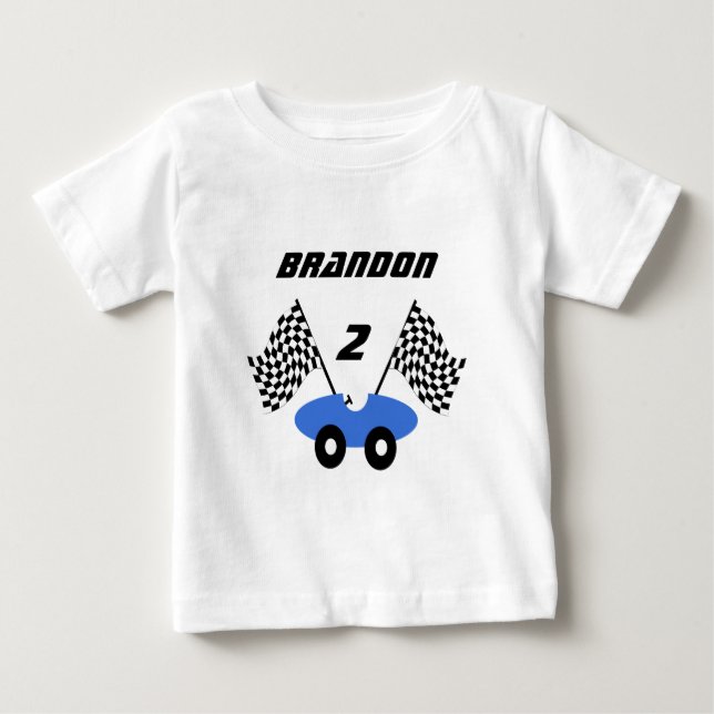 Tävling-bil/anpassningsbar Tee Shirt (Framsida)