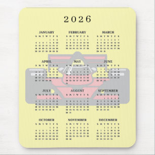 Tävling Bil Design 2026 Kalender Musmattor