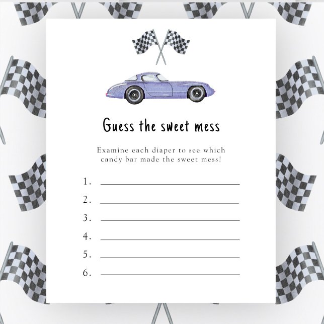 Tävling bil - Gissa det svenska  spelet (Skapare uppladdad)