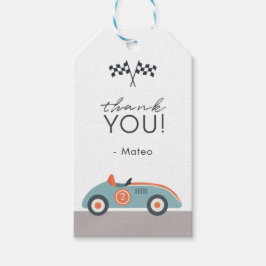 Tävling-bil två Fast 2 Nyfikna födelsedag Tack Presentetikett