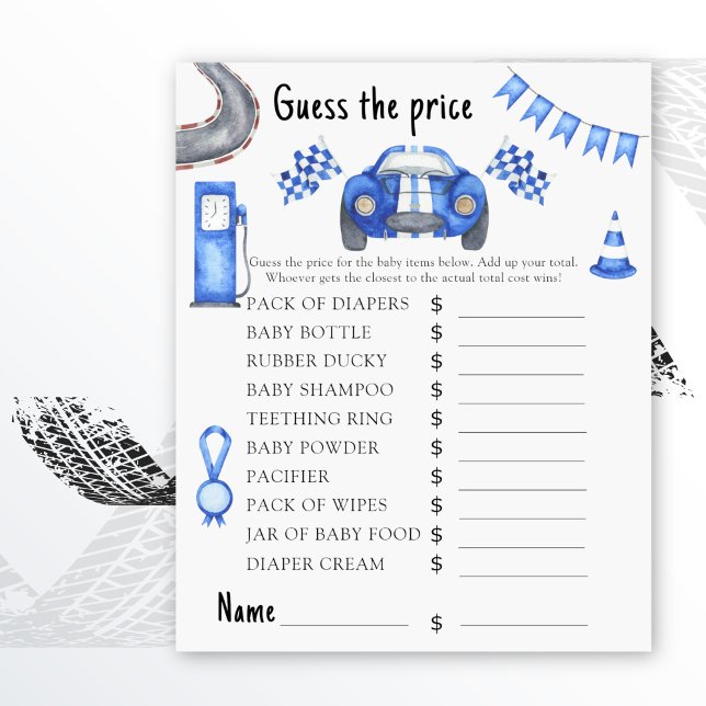 Tävling-bilbabyduschen Gissa prisa! Spel (Skapare uppladdad)