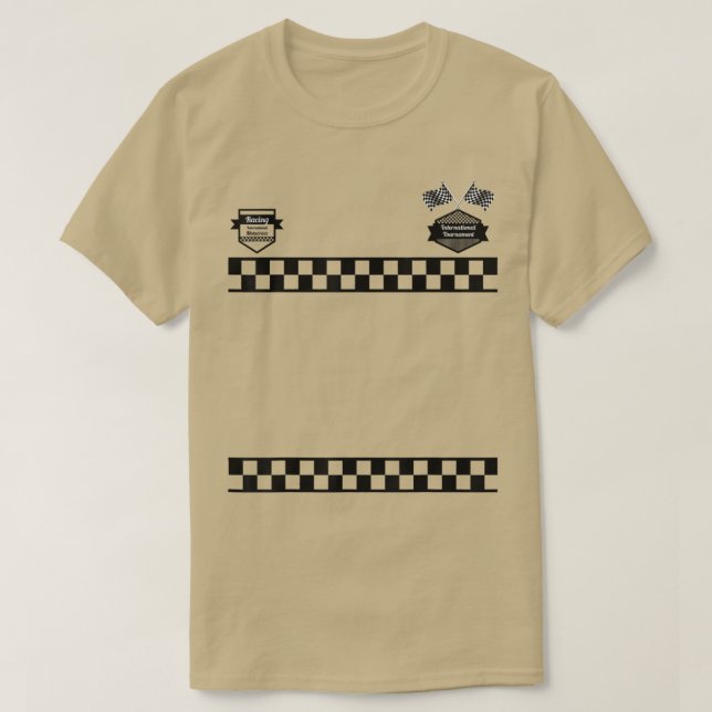 Tävling-bildrivrutin Racer Kids & Vuxen Halloween  T Shirt (Design framsida)