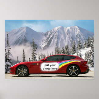 tävling-bilen poster