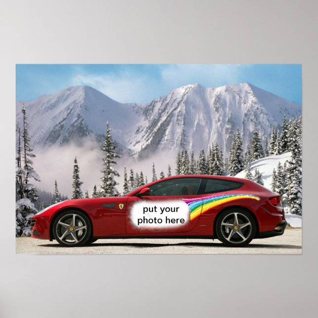 tävling-bilen poster (Framsidan)