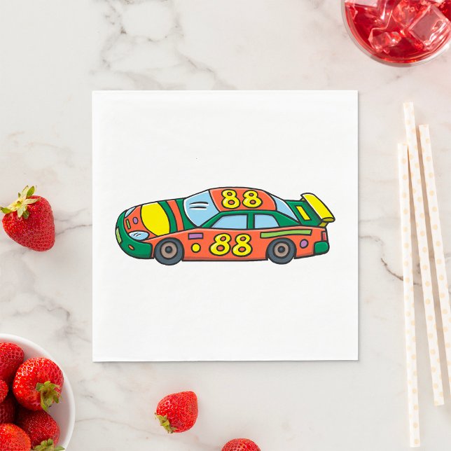 Tävling-bilnummer 88 pappersservett (Skapare uppladdad)