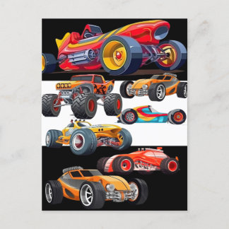 Tävling-bilparkens monster Lastbil Cars Tävla Desi Vykort