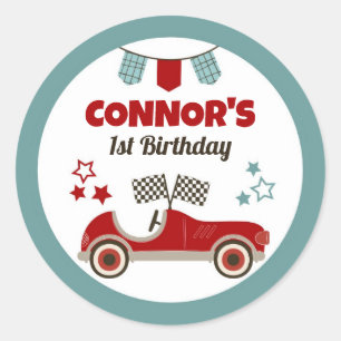 Tävling-biltema Runt Klistermärke