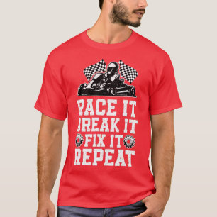 Tävling Break Fix Funny Go Kart Tävla Go Karting D T Shirt