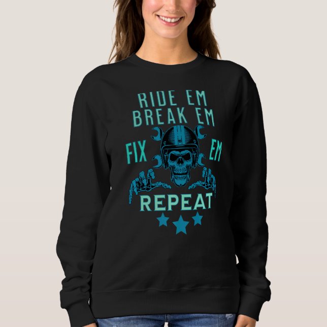 Tävling bryter den och åtgärdar den upprepade ridå t shirt (Framsida)