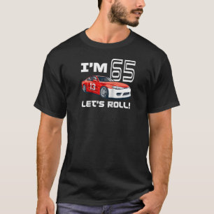 Tävling Car 65e Birthday Boy Racecar Tävla 65 år T Shirt