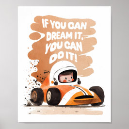 Tävling Car drömmar Poster