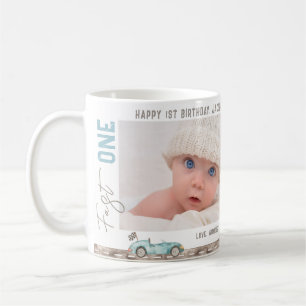 Tävling Car "Fast ONE" Birthday Gift Mugg