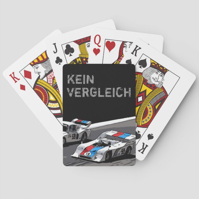 TÄVLING CAR - KEIN VERGLEICH SPEL KORT (Baksidan)