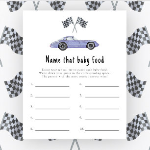 Tävling car - Namn den där baby-matvilan