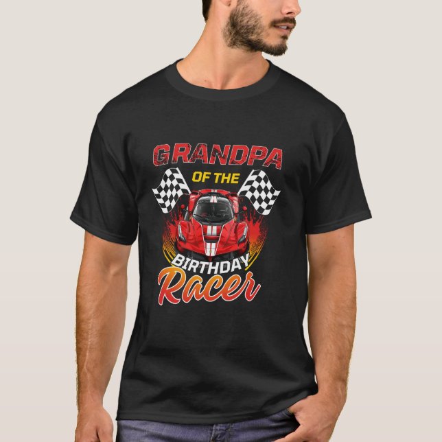 Tävling Car Party farmor från dagstidningen Racer  T Shirt (Framsida)