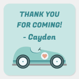 Tävling Car Tack Stickers Fyrkantigt Klistermärke