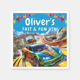 Tävling Cars Birthday Pappersservett