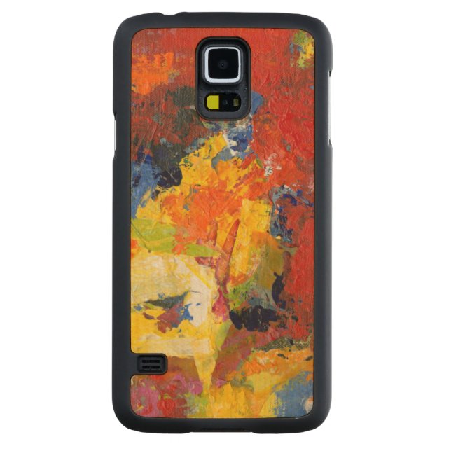 Tävling-dagen Carved Lönn Galaxy S5 Slim Skal (Baksidan)